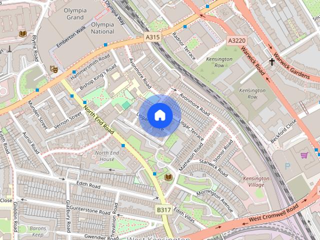 West Kensington, Olympia, West Kensington, W14