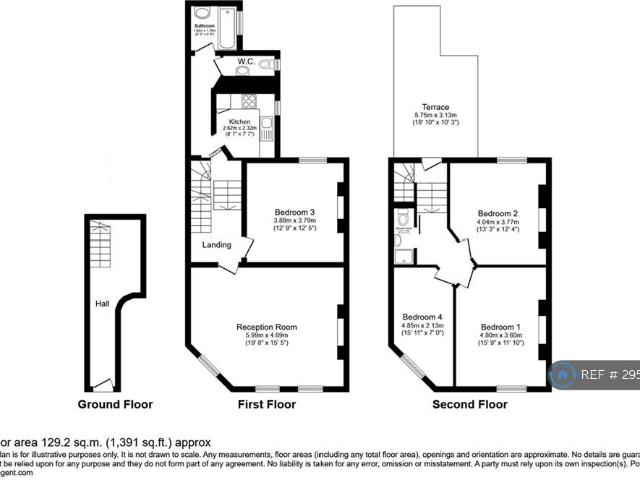 Westcombe Hill, London, SE3 4 bed flat to rent £3,500 pcm £808 pw
