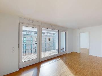 Westausrichtung: 3 Zimmer Neubauwohnung mit EBK, Loggia und Abendsonne