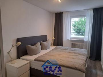 WESTEND NORD: neu möblierte 3 Zimmer Wohnung mit Balkon und Skyline Blick