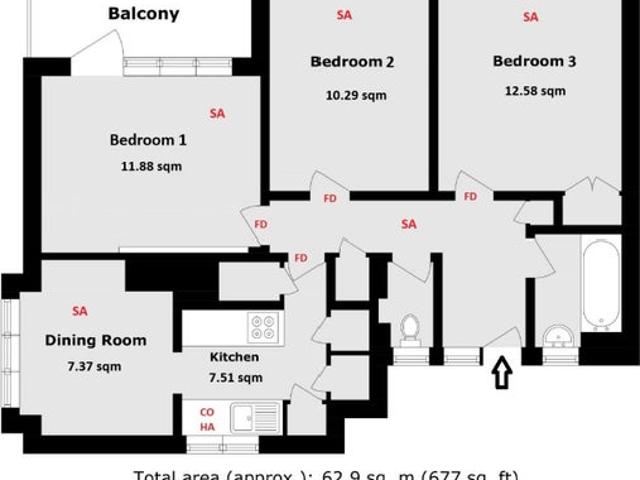 Whole flat in Bermondsey with living space! 20Fa