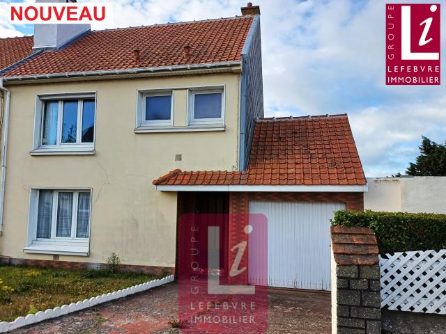 WIMEREUX: Maison 4 chambres jardin, garage plein sud, Plage, commerces.
