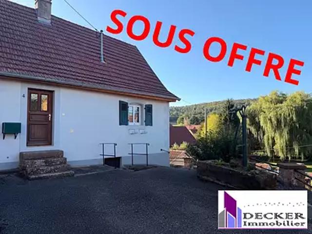 Wimmenau 67290 Achat / Vente maison 2 pièces t2 terrasse parking