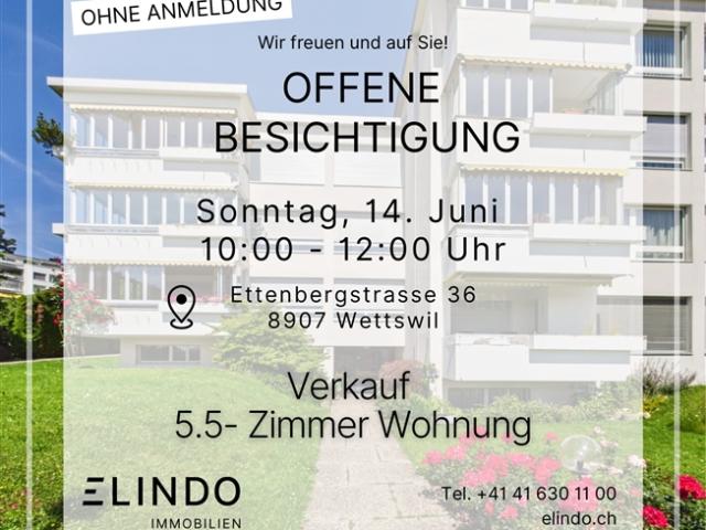 Wintergarten Wohnung mit Weitsicht in Wettswil am Albis