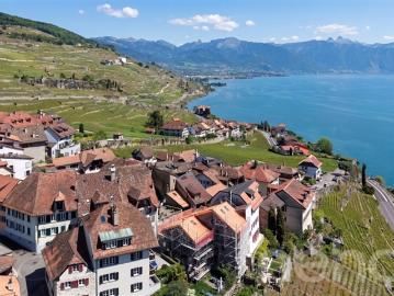 Winzerhaus aus dem siebzehnten Jahrhundert Renoviert Blick auf den See und die Alpen im Herzen von Rivaz