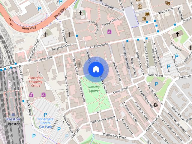 Winckley Square, Preston, Lancashire, PR1