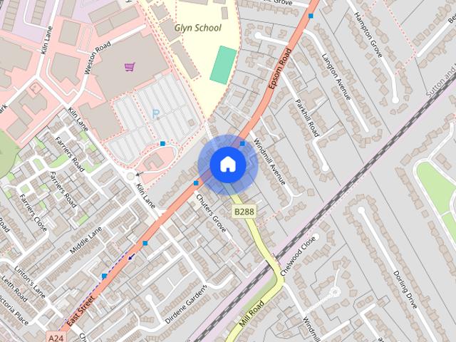 Windmill Lane, The Corner House Windmill Lane, KT17