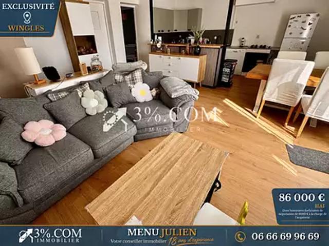 Wingles 62410 Achat / Vente appartement 4 pièces t4