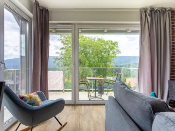 Widok na Karkonosze, balkon, pełne wyposażenie