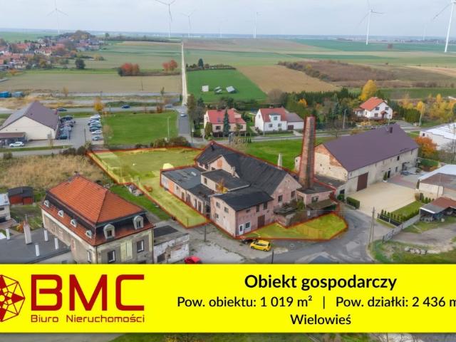 Obiekt gospodarczy 1019 m² z dużą działką w Wielowsi