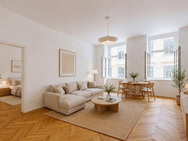 Wiener Altbau mit Charakter: Stuck, Walk in Bad & grüne Wohnstraße