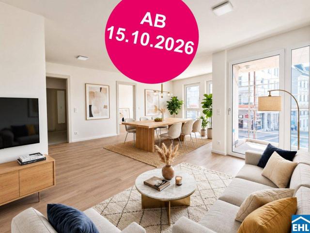 Wiener Stadtoase – ERSTBEZUG nachhaltiges Energiekonzept – Mit Balkon, Loggia, Terrasse oder Garten