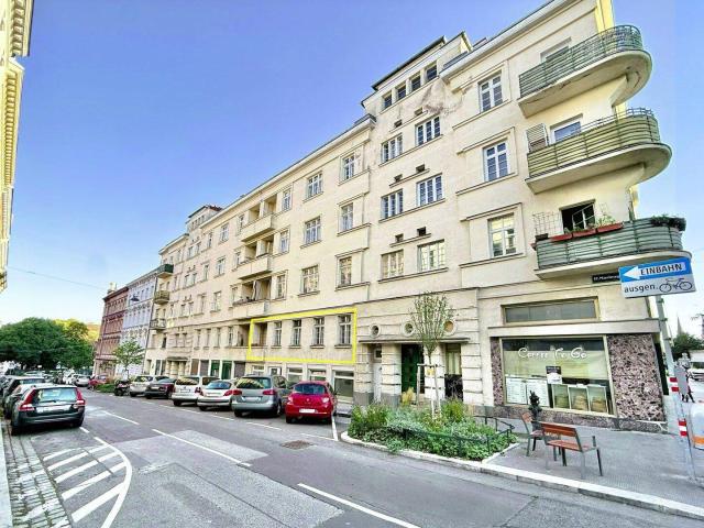 ALTBAUCHARME MIT POTENZIAL | 2 3 Zimmer | ca. 66 m² WNFL | separate Küche | LOGGIA | Fischgrätparkett