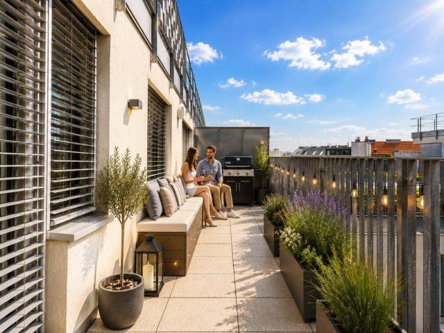 WIENERBERG | DACHTERRASSEN WOHNUNG | BJ 2018 | 3 Zimmer | ca. 70,6 m² NFL | Lift | Doppelgarage | Klimaanlagenvorbereitung