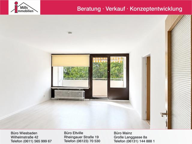 Wiesbaden Delkenheim: Großzügige 2 ZKB mit Wohnküche, Loggia und Aufzug