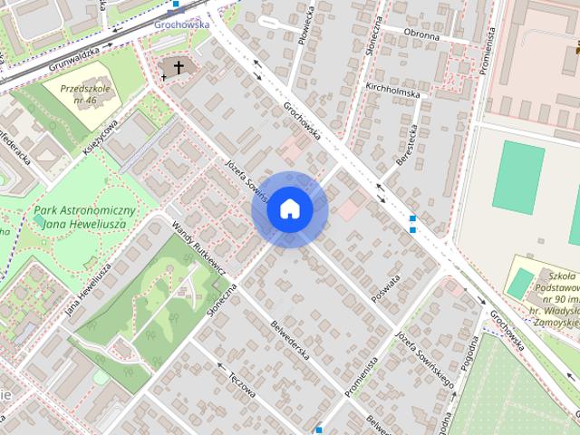 WILLA MIEJSKA, 56 m², balkon 14 m², PARKING, GRUNWALD, bez pośredników