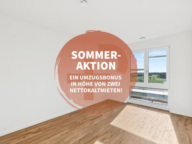 Willkommensbonus für Ihr neues Zuhause Zwei mietfreie Monate warten: 3 Zimmer Neubauwohnung
