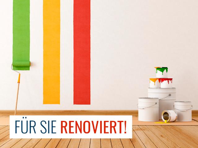 Wir renovieren, Sie wohnen!