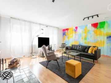 Wonderful & nice designer suite with fireplace very qiet
