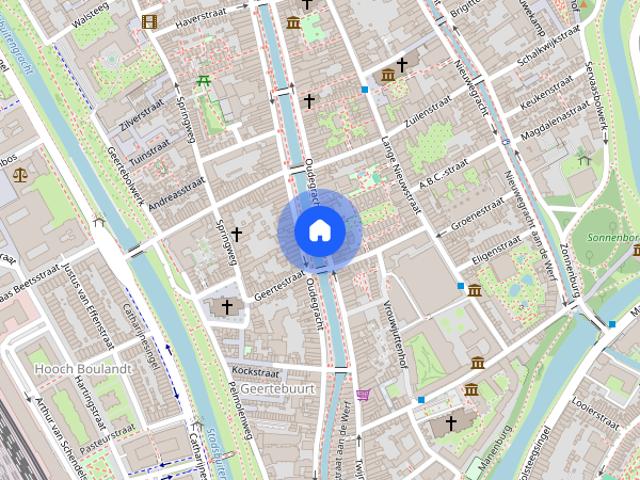 Woning aan de Oudegracht te Utrecht