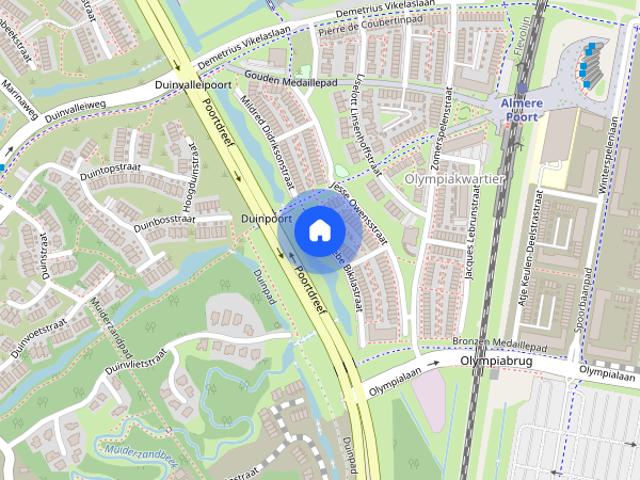 Woning aan de Abebe Bikilastraat te Almere
