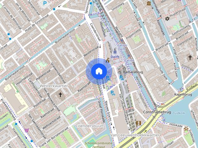 Woning aan de Buitenwatersloot te Delft
