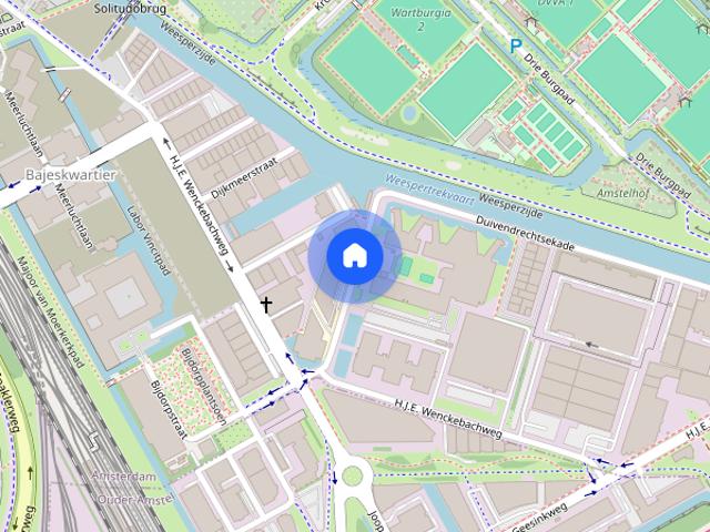 Woning aan de Duivendrechtsekade te Amsterdam