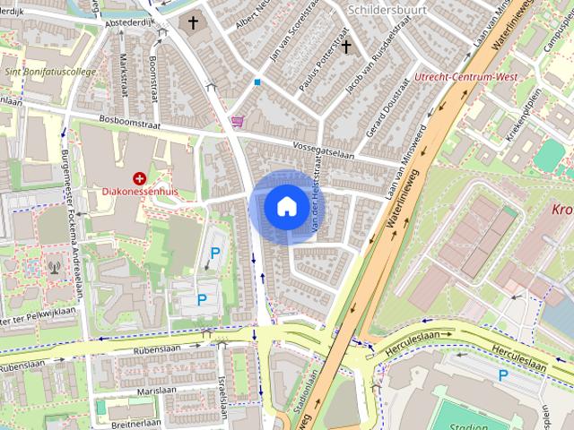Woning aan de Pieter de Hooghstraat te Utrecht