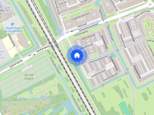 Woning aan de Schaikstraat te Amsterdam