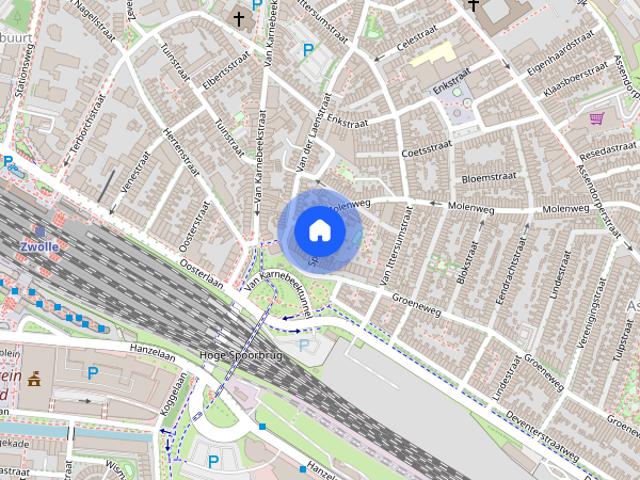 Woning aan de Spoorstraat te Zwolle