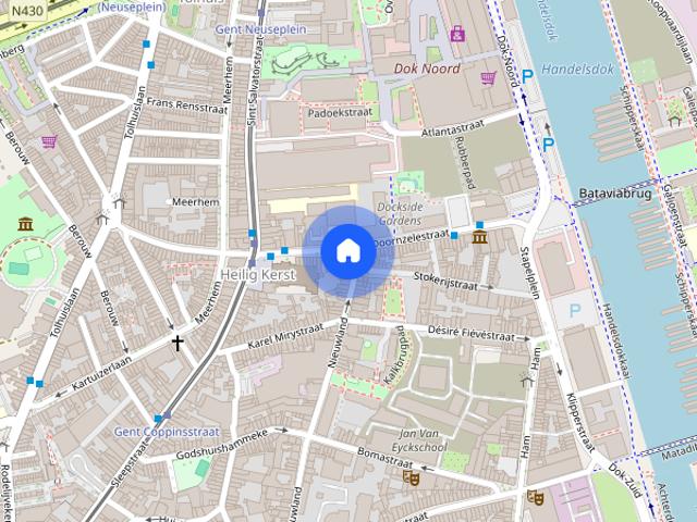 Woning te huur in Gent voor € 1.035 met 1 slaapkamer
