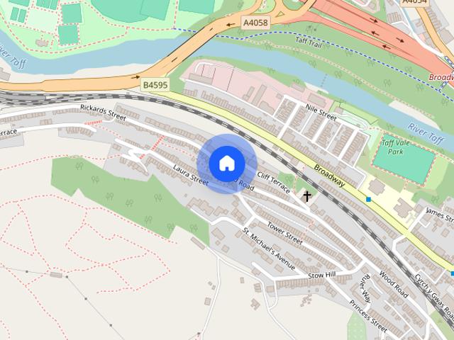 wood road, Treforest
