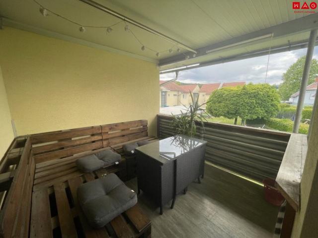 wohlfühtraum! attraktive 2 raum wohnung im 1. stock, mit terrasse und carport am stadtrand