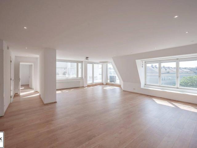 Wohllebengasse: großzügige Dachgschosswohnung mit Terrasse u. Fernblick Nähe Belvedere / Innenstadt