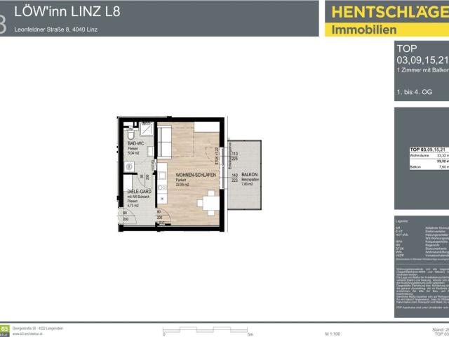 Etw in Linz/Urfahr mit Loggia Wohnbaugefördert