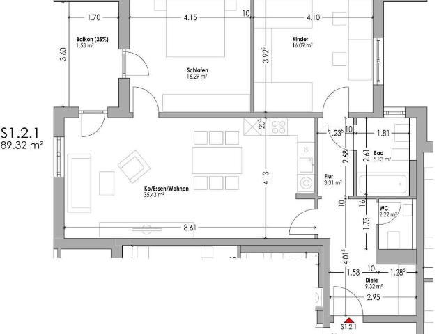 Wohnberechtigungsschein EK2 zwingend erforderlich! Schöne 3 Zimmer Wohnung in Schwandorf mit Loggia