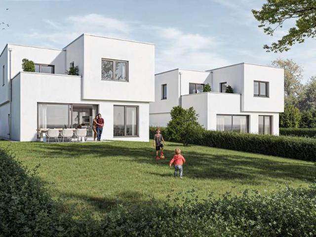 Wohnen am Golfplatz Architektur trifft Lebensqualität, Rohbau bereits fertig