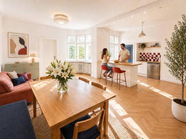 ALTBAUJUWEL am ROCHUSMARKT | Bauhausstil | 7 Zimmer | ca. 160 m² | Lift | Ruhelage