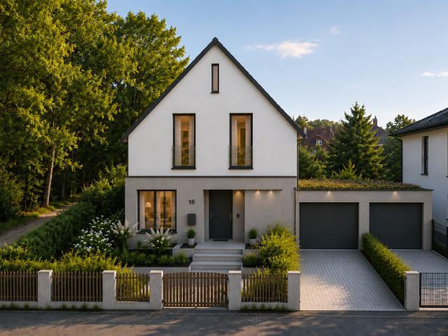 Wohnen am Waldrand – Exklusives Neubau Einfamilienhaus in Münchens begehrtester Naturlage