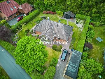Wohnen am Waldrand und mitten im Dorf – Haus mit Wintergarten und Ausbaureserve in Handeloh