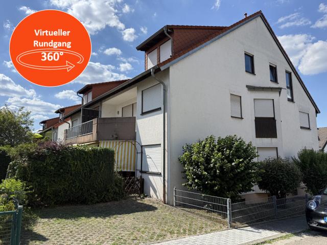 Wohnen an der Bergstraße großzügig geschnittene Vierzimmerwohnung mit Dachterrasse in Hirschberg