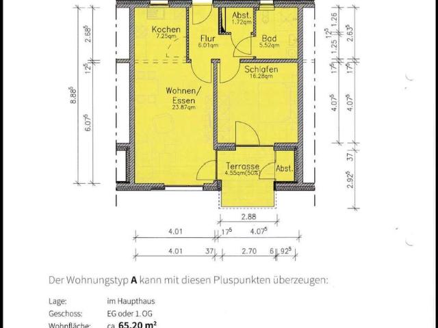 Wohnen ab 55: 2 Zimmer Erdgeschosswohnung mit Terrasse und Garten in Bad Rothenfelde