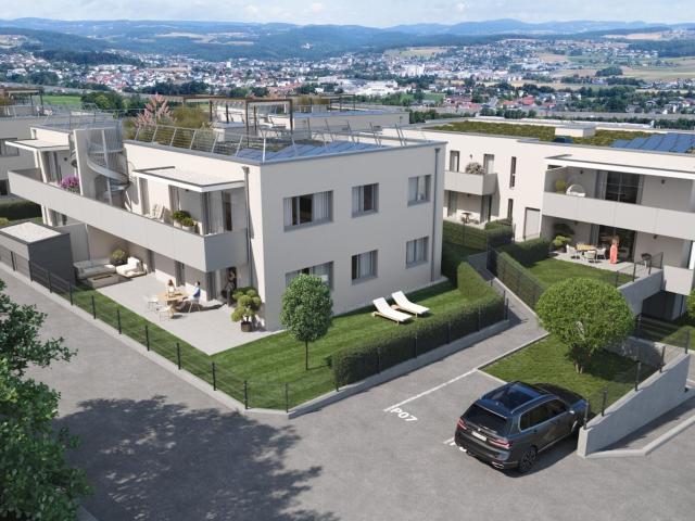 Wohnen auf Eigentumsniveau | 4 Zimmer, 33 m² Balkon & 2 Tg Plätze Prestige Obstplatzl