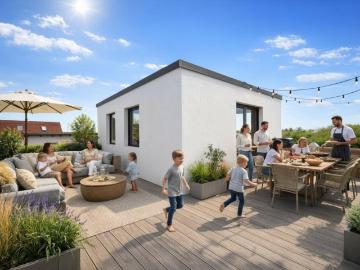 WOHNEN auf HÖCHSTEM Niveau | Erstbezug 2026 | Garten & Dachterrasse | Doppelhaushälfte | 2 Stellplätze
