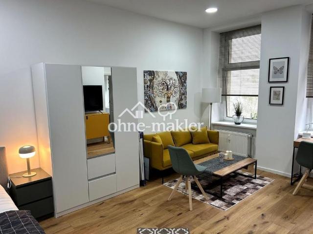 Wohnen auf Zeit am Boxhagener Platz – vollmöbliertes, saniertes 1 Zimmer Altbau Atelier ab 01.10.26