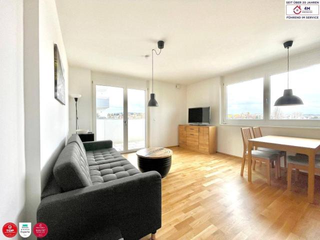 Wohnen auf Zeit! Voll möbliertes 3 Zimmer Apartment mit Garage, Balkon & Fernblick, 1230 Wien