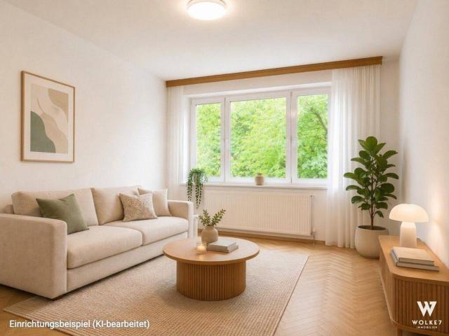 Wohnen im Grünen mit hervorragender Anbindung gepflegte 2 Zimmer Wohnung mit Gartennutzung