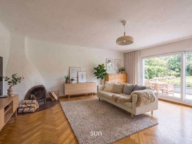 Wohnen im Grünen: Stilvolle Erdgeschosswohnung zwischen Victoriapark und Burg Kronberg