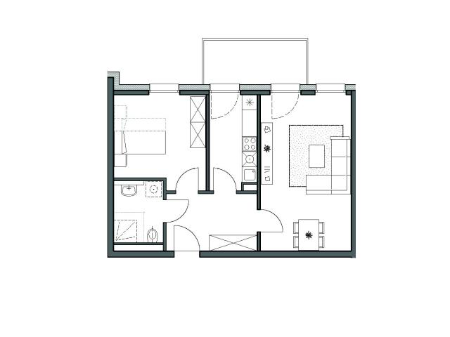 Wohnen im Grünen! Tolle 2 Zimmer Whg. für Senioren zu vermieten!