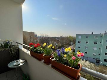 Wohnen im Grünen und bestens angebunden an Wien | GRÜNBLICK in den ruhigen Innenhof | Süd West Loggia | inkl. Stellplatz